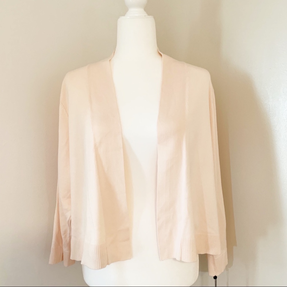 Calvin Klein NWT shrug light peach color